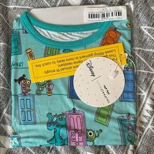Little Sleepies Monsters Inc Teal Pajama Set